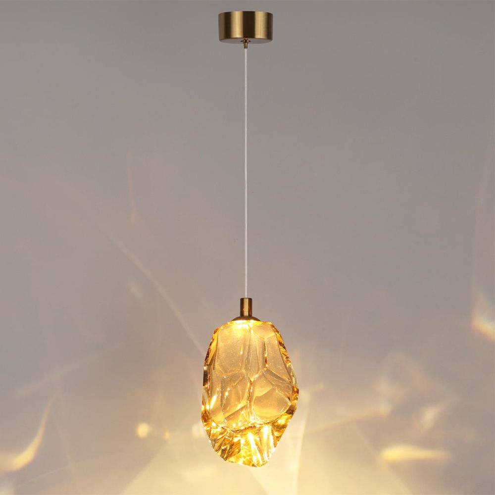 Подвесной светильник 14*21*250- см, 1*LED*4W, 3000K, Odeon Light Gemme 7111/4LA, золотой