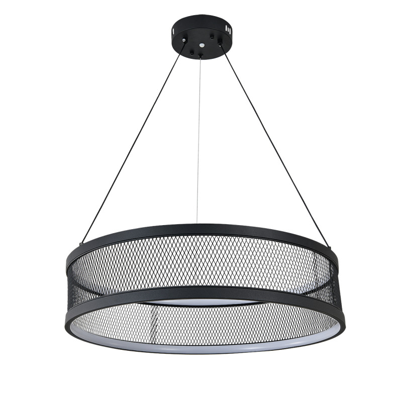 Подвесная люстра 61 см, 100W, 3000-6500K, Indigo Solido 10022/1P Black V000113L, черный, 10022/1P Black