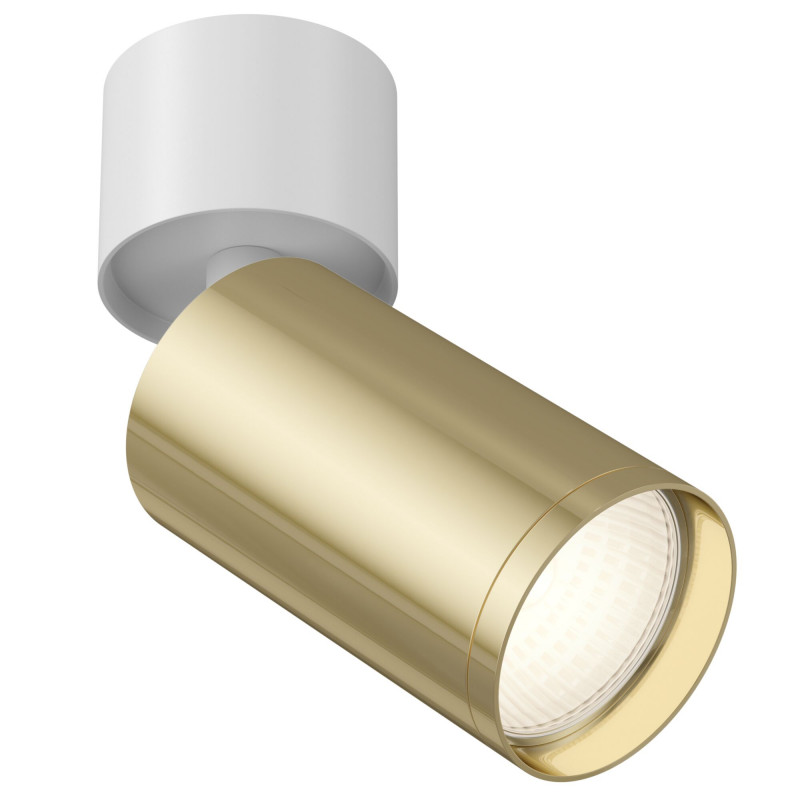 Светильник 5 см, Maytoni Technical Focus S C050CL-1WG (C050CL-01W+TRA020-01G), белый-золото