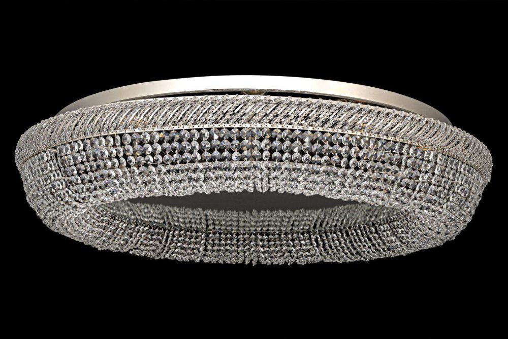 Люстра *80*15 см, 8*E27*60W, Dio D`arte Bari Nickel Bari E 1.4.80.100 N, Матовый никель