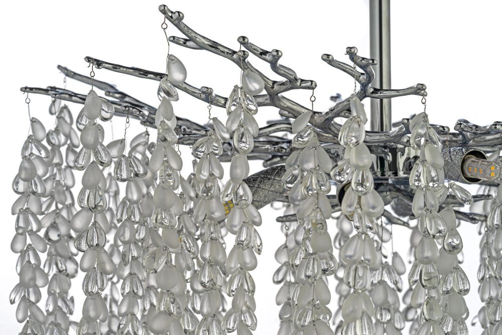 Люстра потолочная *60*55 см, 8*G9*40W, Dio D`arte Tavenna Nickel Tavenna H 1.3.60.800 N, никель