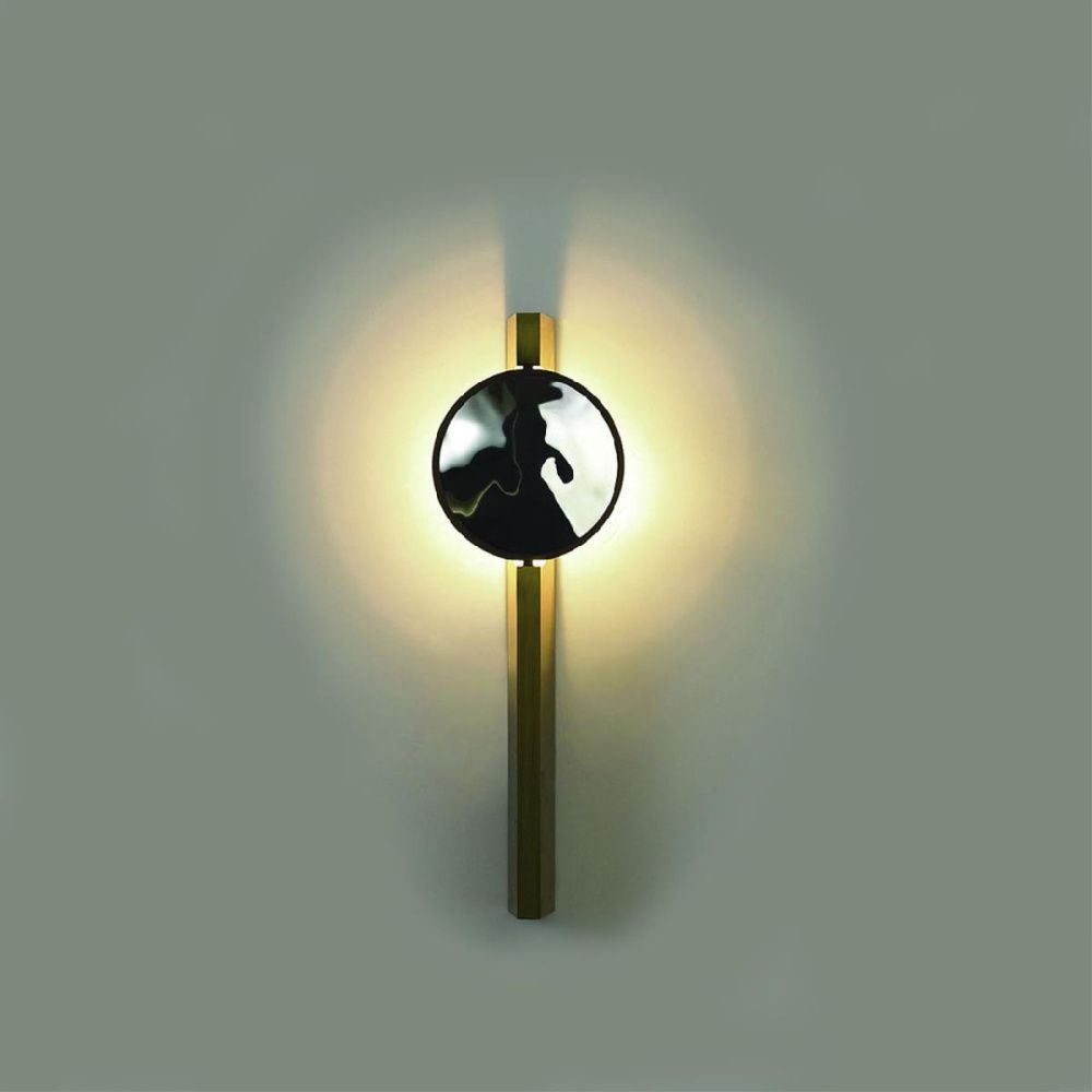 Настенный светильник 33 см, 3W, 3000K, Odeon Light Reflection 7096/3WL, бронза