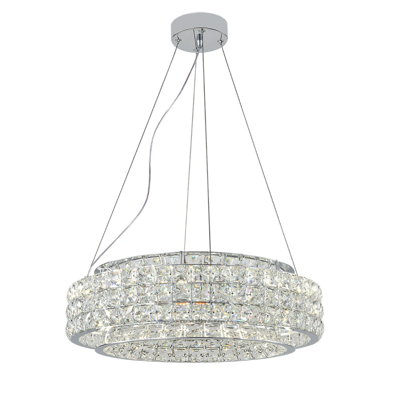 Подвесная люстра 50 см, 103W, 3000-6000K, Indigo Valore 12044/A/1P Chrome V000100L, хром, 12044/A/1P Chrome