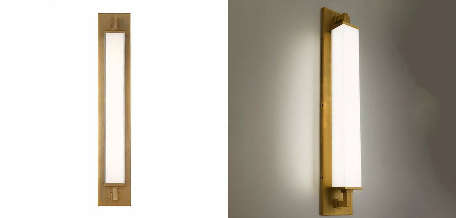 Бра Strip Trumpet Sconces 70*12*12 см, 1*LED*W, ImperiumLoft 44.669, Золотистый
