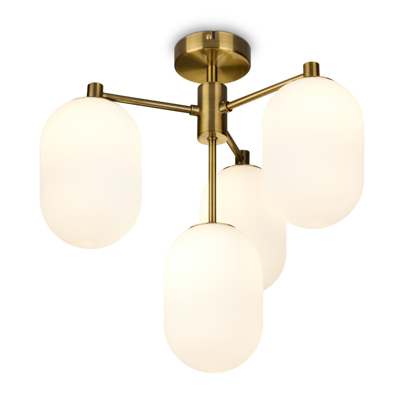 Светильник 43 см, Freya Crystal FR1012PL-04BS, латунь