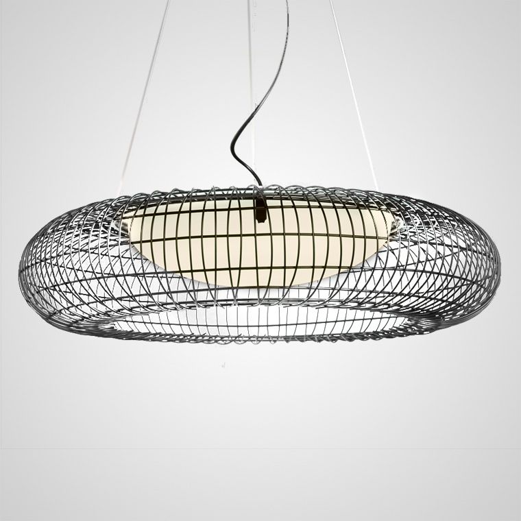 Подвесной светильник ECLIPSE 61*61*13,5 см, 1*LED*24W, ImperiumLoft ECLIPSE01, Чёрный