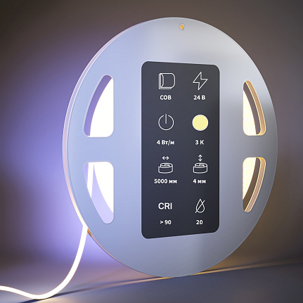 COB светодиодная лента Ultra 24В - 4Вт/м 3000К 5м IP20 201065 Maytoni  Led Strip, цена за метр, отгружается по  5 м