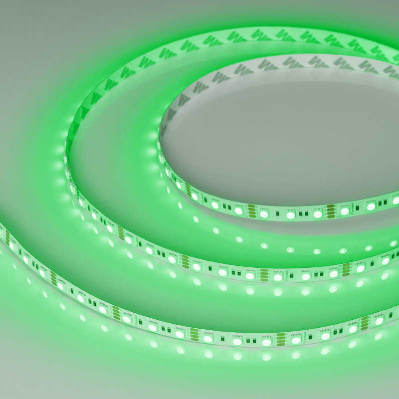 Лента RT-B72-10mm 12V RGB (15 W/m, IP20, 5060, 5m) (Arlight, 15 Вт/м, IP20) 016246(2). Цена указана за 5 метров. Продается кратно 5 метрам.