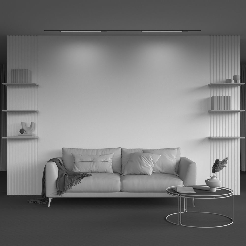 Трековый светильник 71 см, 15W, 4000K, Maytoni TR231-2-15W4K-B, черный Магнитная трековая система 23 мм EXILITY