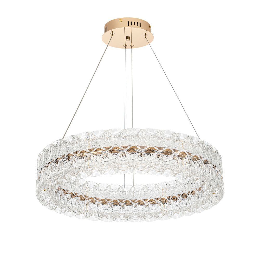 Люстра *60*13 см, LED*45W, 3000-6000K, Modelux  ML.8185.600 GD, Золото