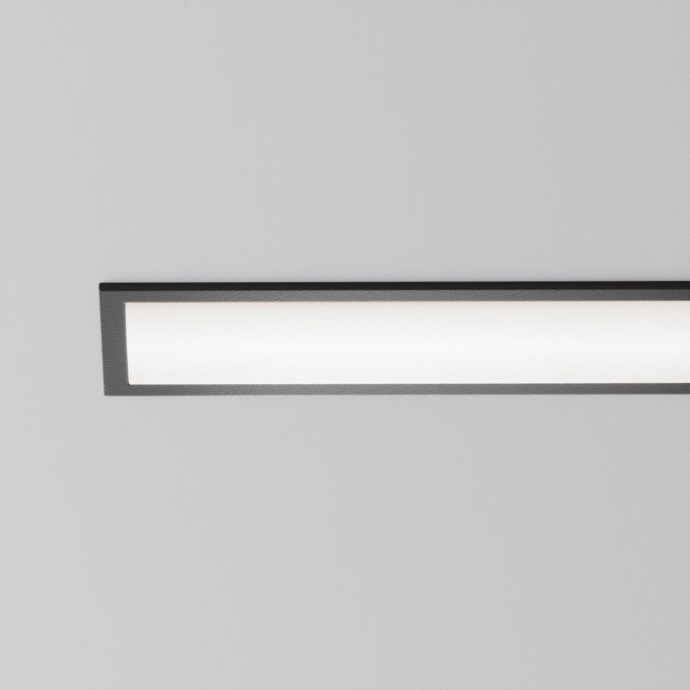 Встраиваемый светильник 25,5*3,1-3,95 см, LED*20W, 3000-6000K, Maytoni Basis 120° DL066-20W3-6K-B, Черный