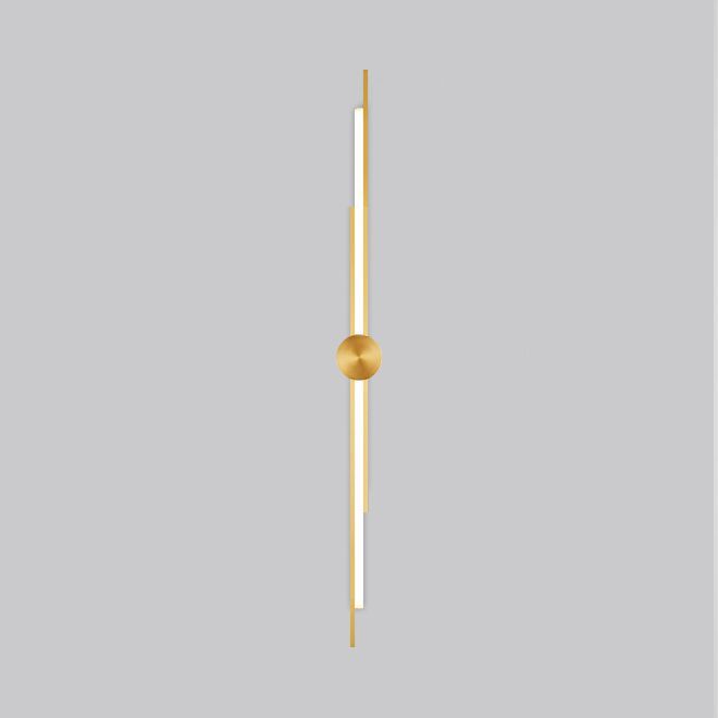 Бра TINUS H83 Brass 7,5*7,5*83 см, 1*LED*10W, 3000, 4000, 6000K, ImperiumLoft tinus01, Латунь