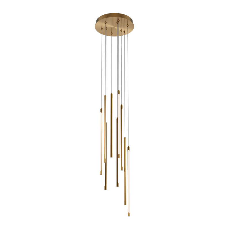 Каскадная люстра 35*35*352,5 см, LED, 46W, 3000К, Maytoni Light stick MOD236PL-L54BS3K латунный