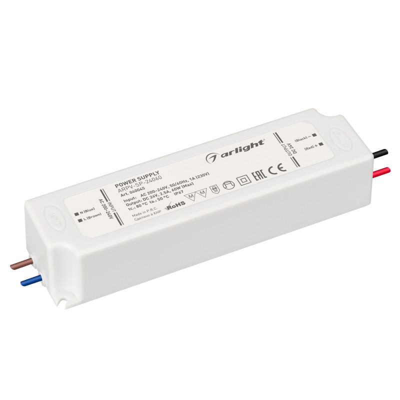 Блок питания для светодиодной ленты Arlight 040045 14,8*4*3,2 см.
