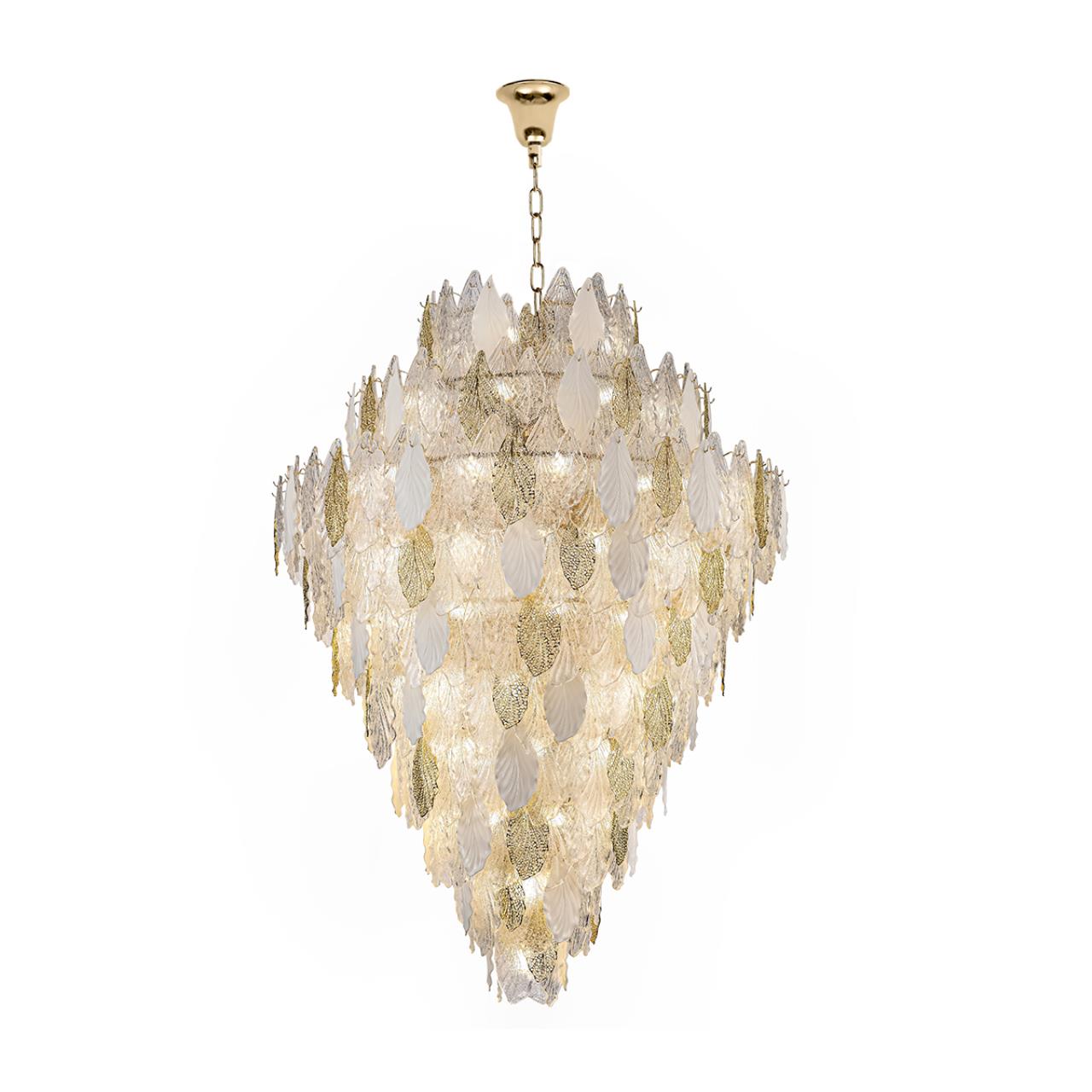 Люстра 125*125*381 см, 86 Е14*25W, Odeon Light Lace, золотой 5052/86