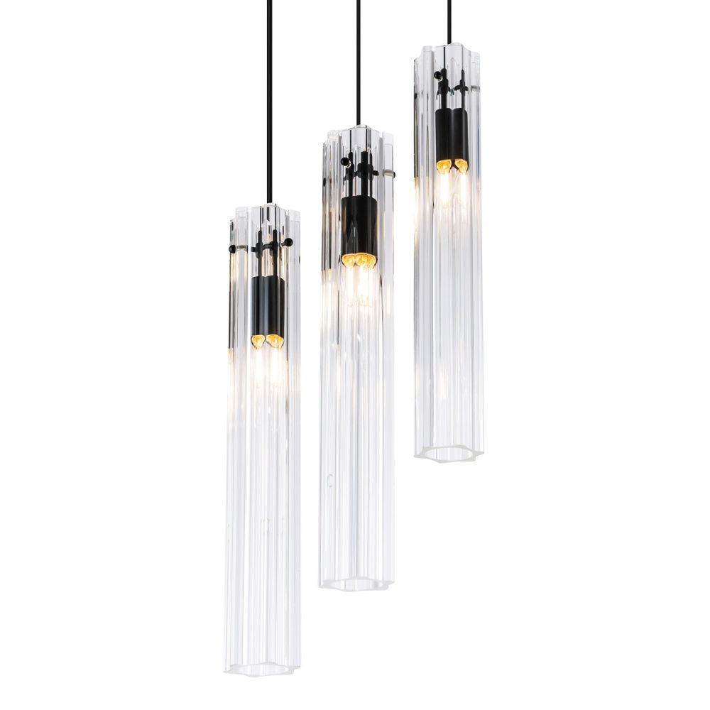 Подвесной светильник Е27, 3x60Вт, , Modelux ML.3330.3 BK Черный