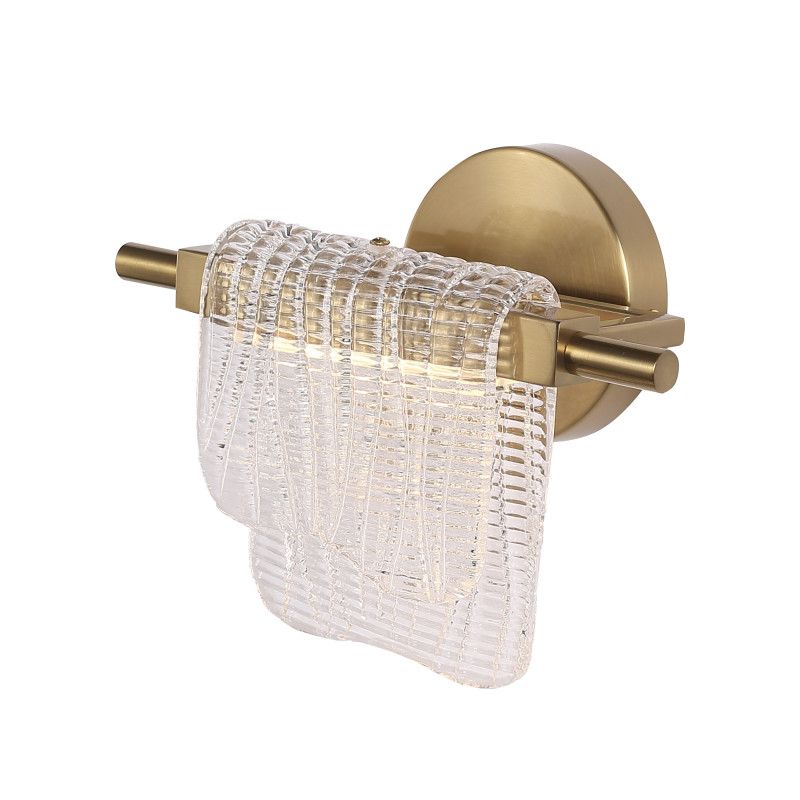 Бра 13*27*18,5 см, 1*LED*6W, 3000K, ST-Luce Voile SL6021.201.06, золотой