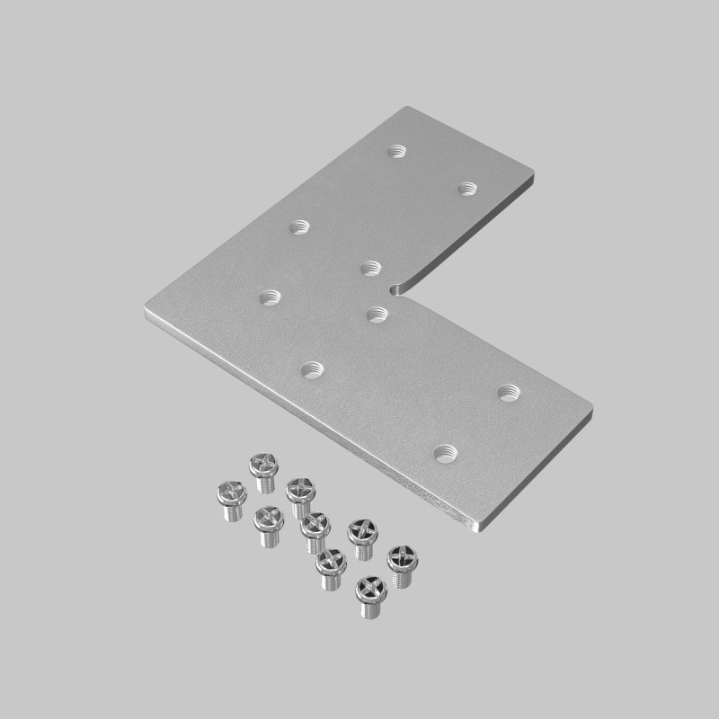 Соединитель для шинопровода 8*8*0,3 см, Maytoni Technical Accessories for tracks Gravity TRA010CL-21 серый