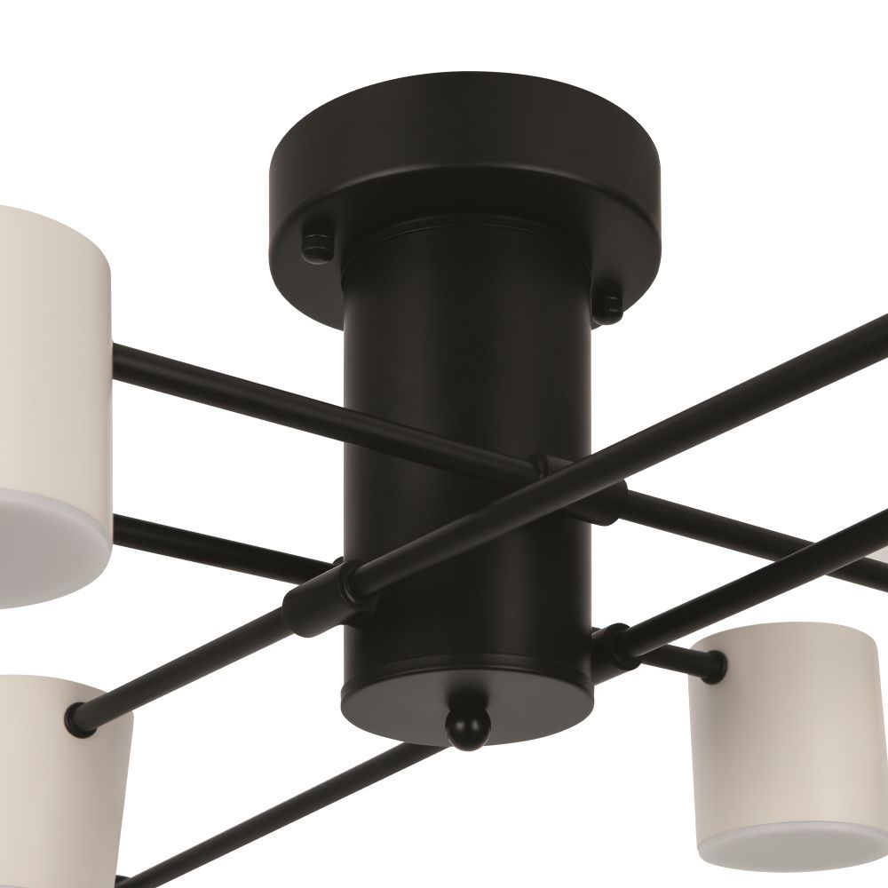 Светильник 92,6*92,4*22-22 см, *LED*40W, Freya  FR6048CL-L8B, Черный