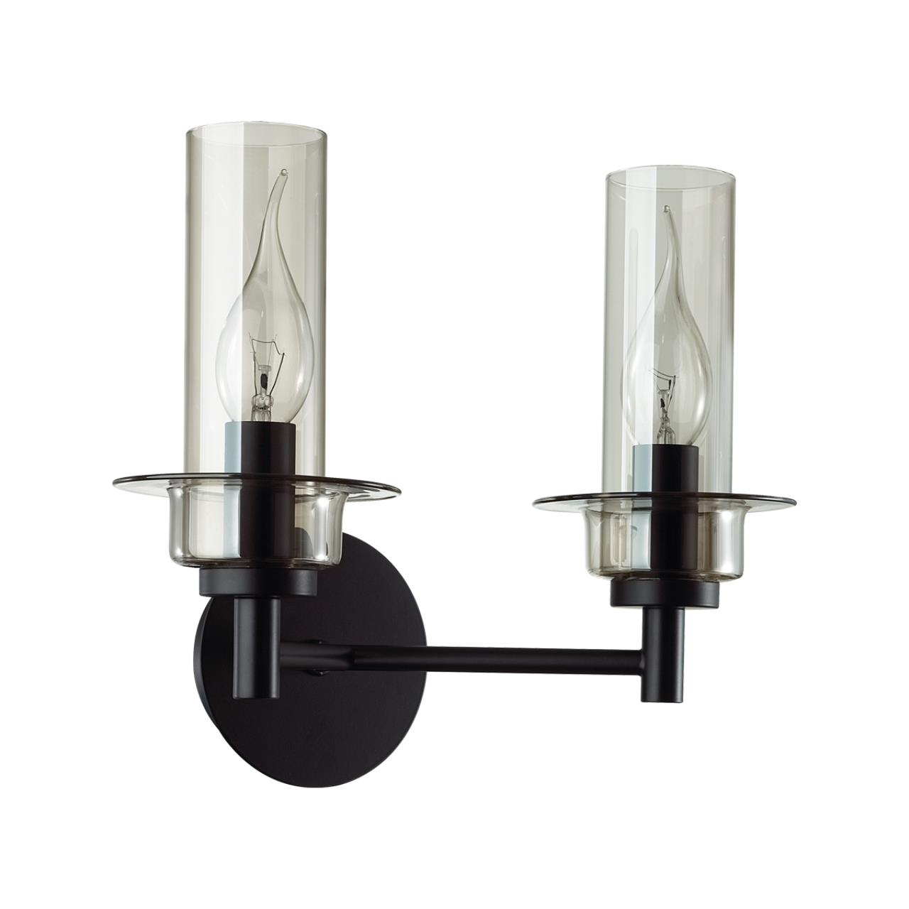 Бра 24*22*20 см, 2*E14 Lumion Madonna 6555/2W черный