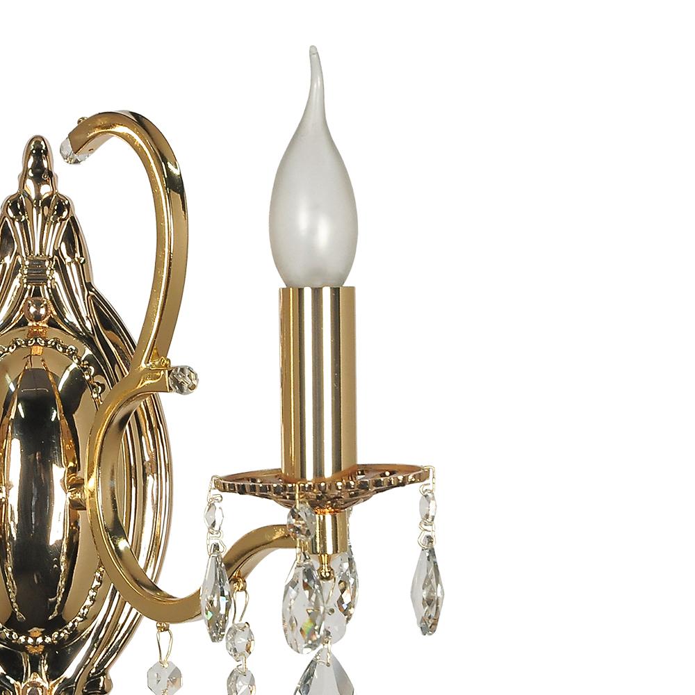 Бра *30*31 см, 2*E14*40W, Arti Lampadari Pisani Gold Pisani E 2.1.2.601 G, Золото