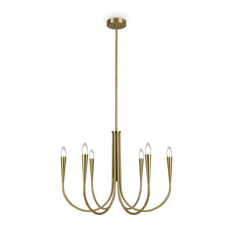 Светильник 63 см, Freya Branches FR5253PL-06BS, латунь