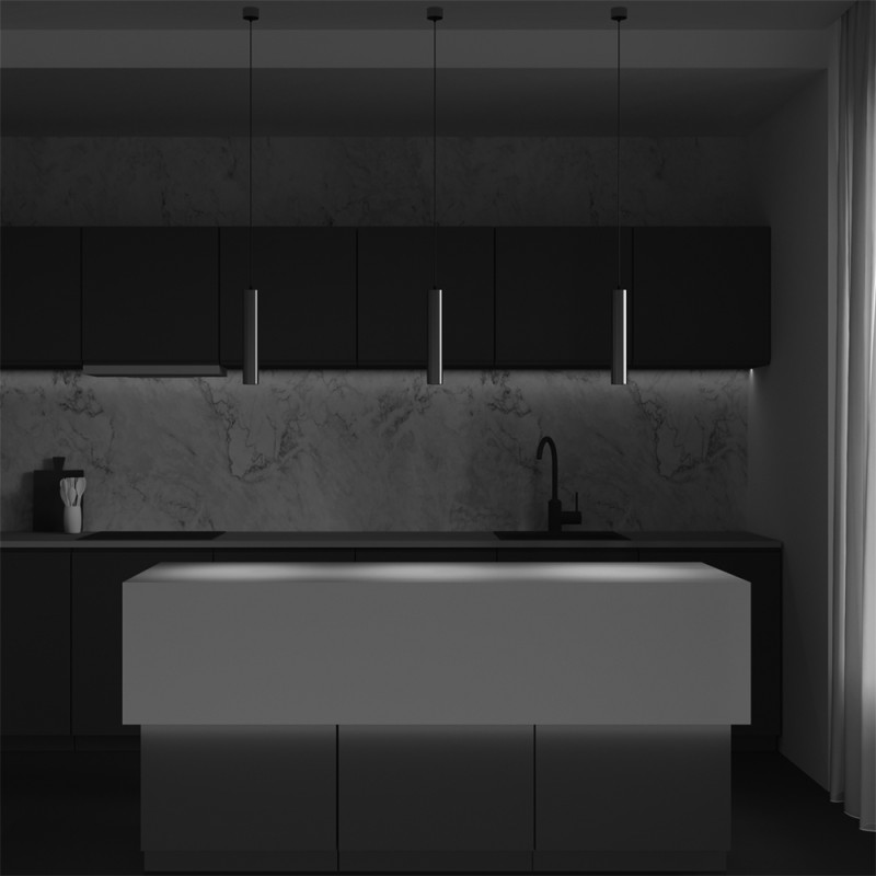 Подвесной светильник 5,2*5,2*30 см, LED, 12W, 4000К, Maytoni Technical FOCUS LED P072PL-L12W4K-BS латунный