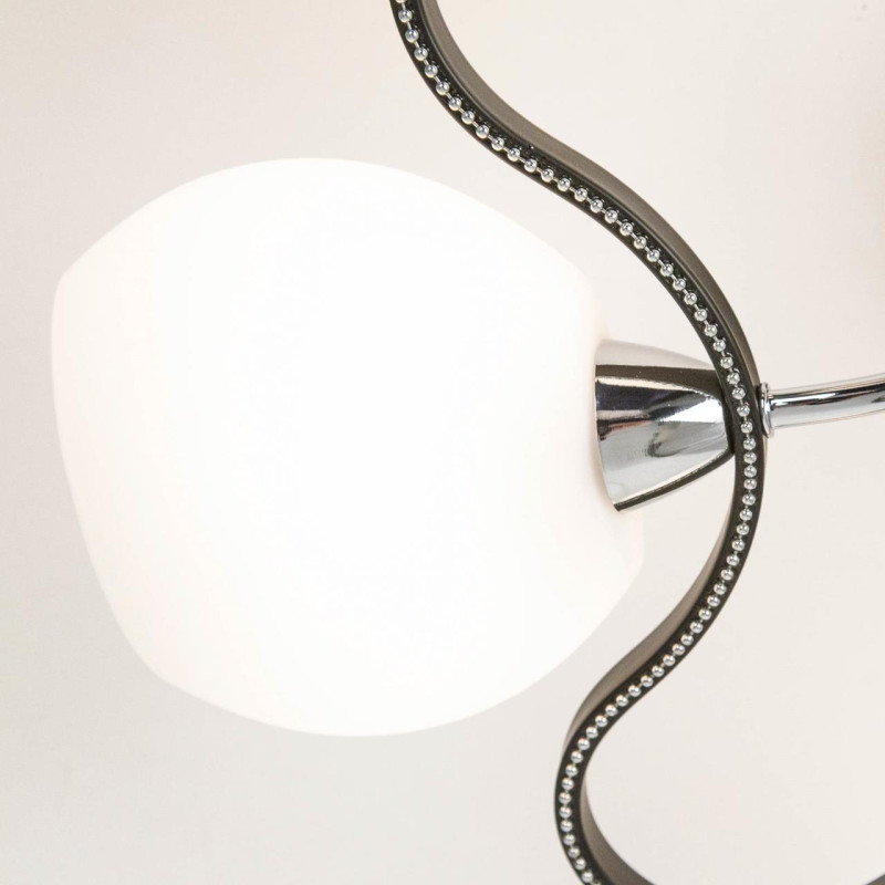 Люстра Citilux CL131152 диаметр 59см  венге/хром