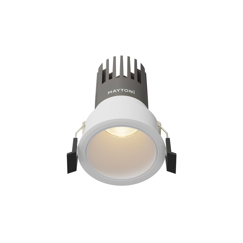 Встраиваемый светильник 7*10 см, вр 6 см, *LED*10W, 3000K, Maytoni Dip DL116-10W-3K-W, Белый