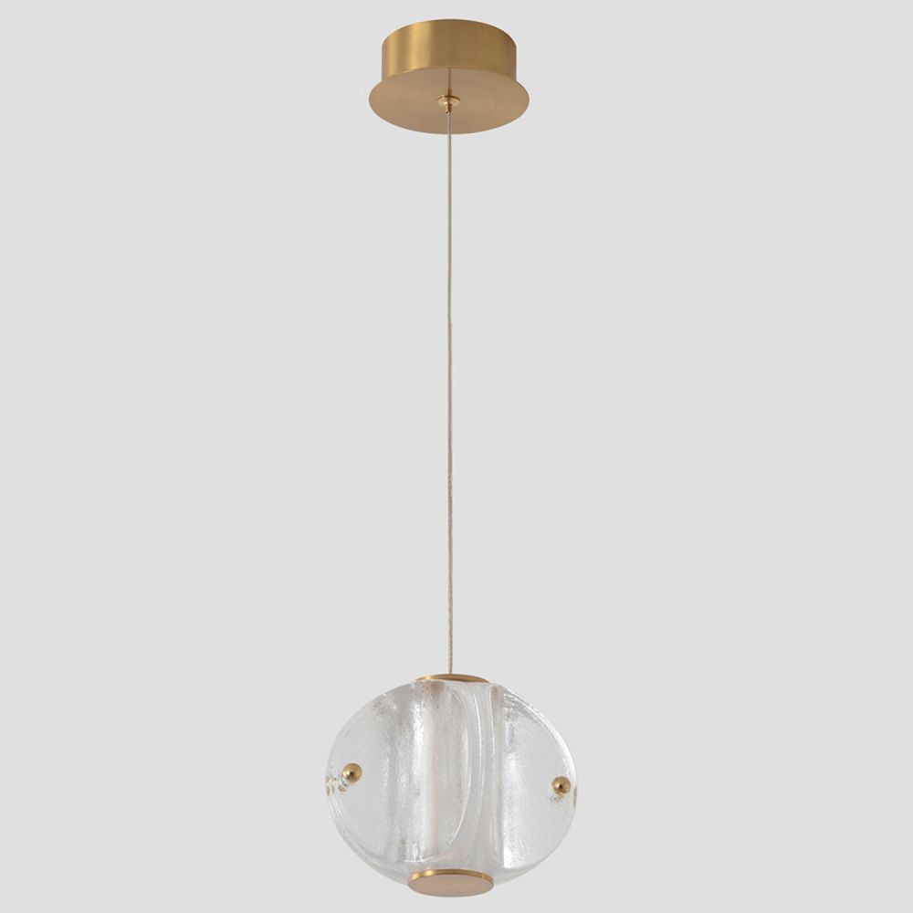 Светильник подвесной *11,8*9,7-15-220 см, *LED*4W, 3000K, Crystal Lux Rich RICH SP4W LED, Латунь