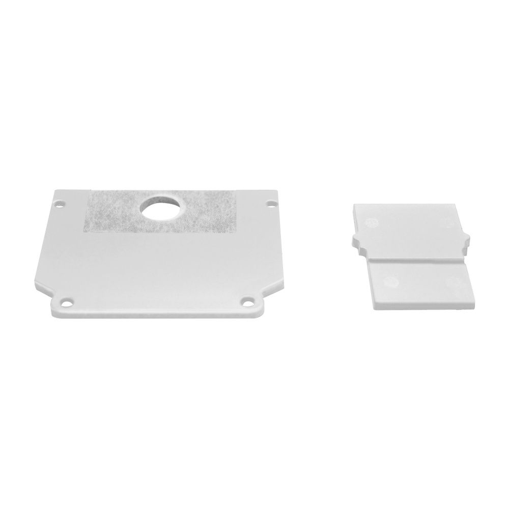 Комплект торцевых заглушек 2шт для 509426/509436 в натяжной потолок  Uno Pro Lightstar 509466 Белый