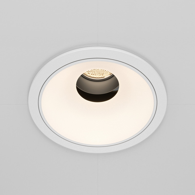 Встраиваемый светильник 8,3*7 см, LED*10W, 4000 К, Wise DL057-10W4K-W Maytoni Downlight, Белый