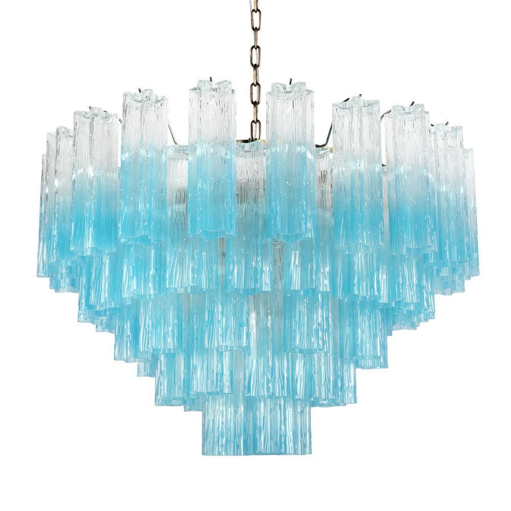 Подвесная люстра 80 см, Loft IT Murano 10580/800 Clear blue, бронза