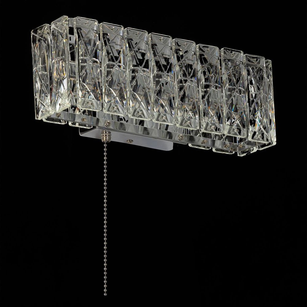 Настенный светильник 30 см, 6W, 3000K, Citilux Palant CL325312, хром