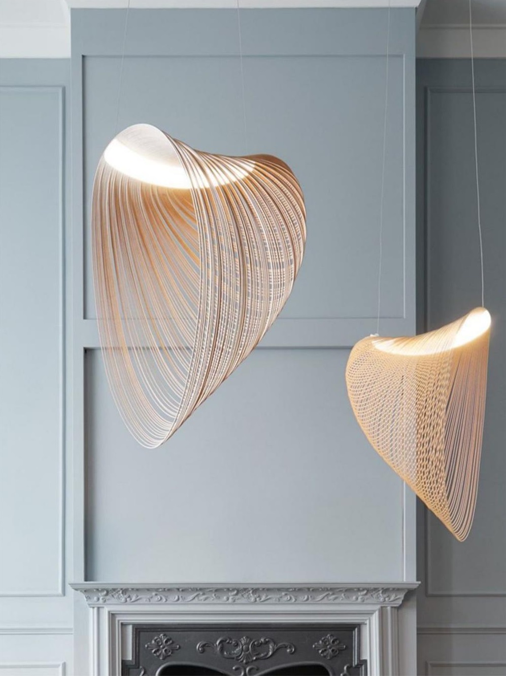 Светильник DZN-6410 КОРИЧНЕВЫЙ  D800/H600/1/LED/24W/3000K FOSSIL цвет древесины 24-08