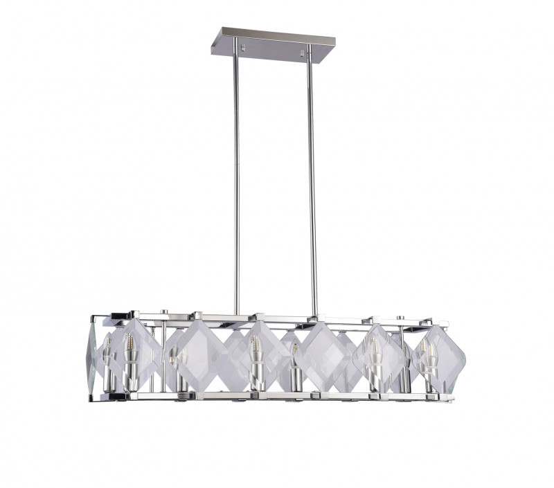 Подвесная люстра 25*90*125 см, 8*E14 хром Vele Luce Vittoria VL3053L08