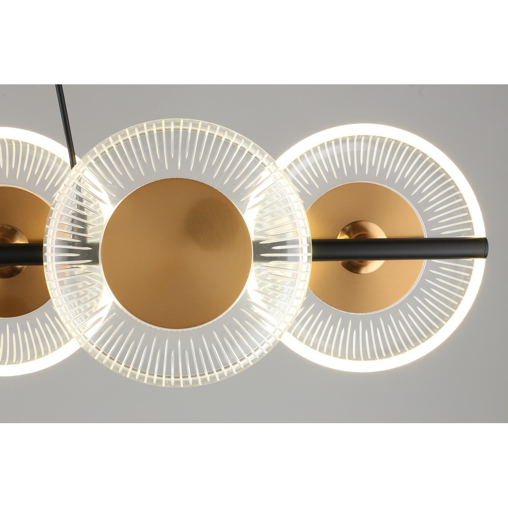 Светильник 100 см, 20W, 4000K, Omnilux Crocetta OML-59703-06, черный-бронза