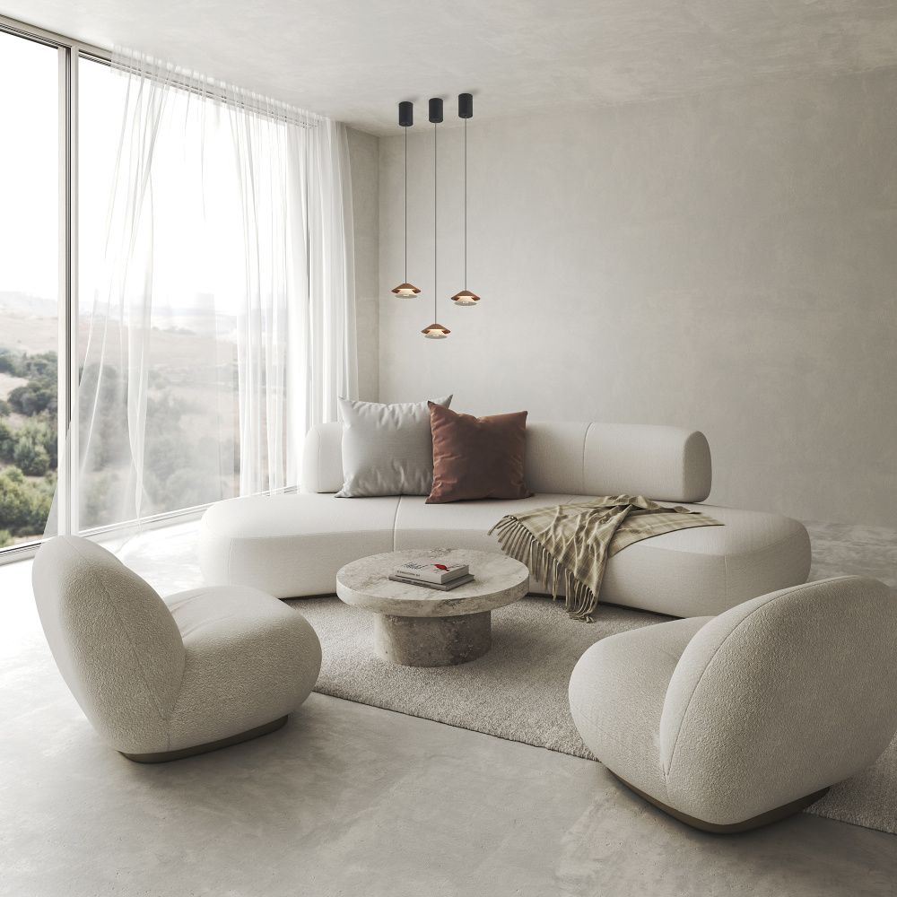 Подвесной светильник 13*180 см, *LED*5W, 3000K, Mantra Piccola MAN9031, черный