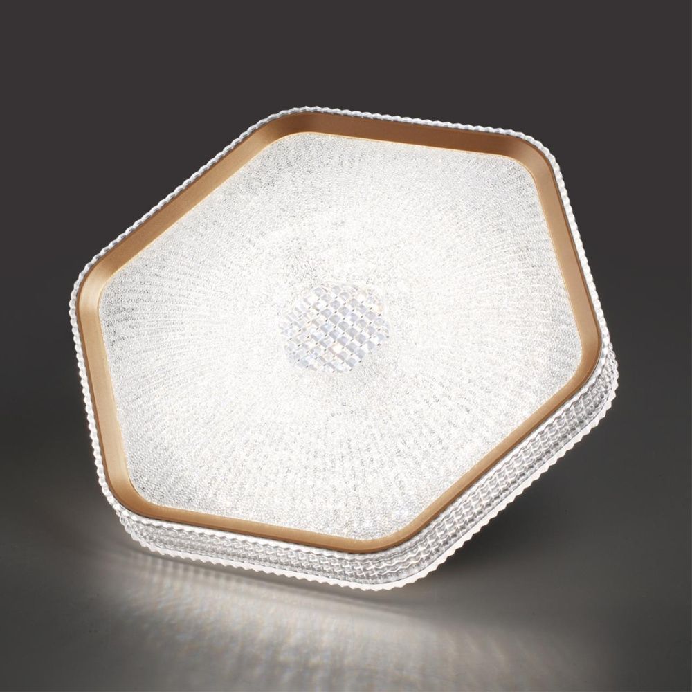 Светильник 43*39*7- см, 1*LED*48W, 3000-4000-6000K, Sonex Sparks 7746/48L, белый