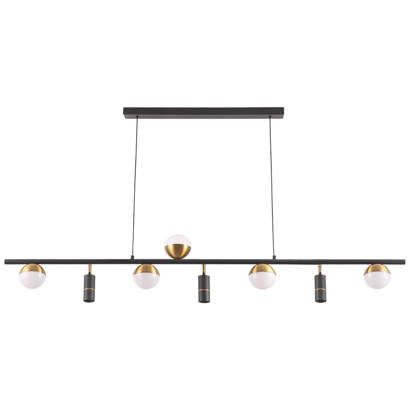 Светильник 140 см, 34W, 4000K, Crystal Lux CLT 047C8 L1400 BL-GO, черный-золото