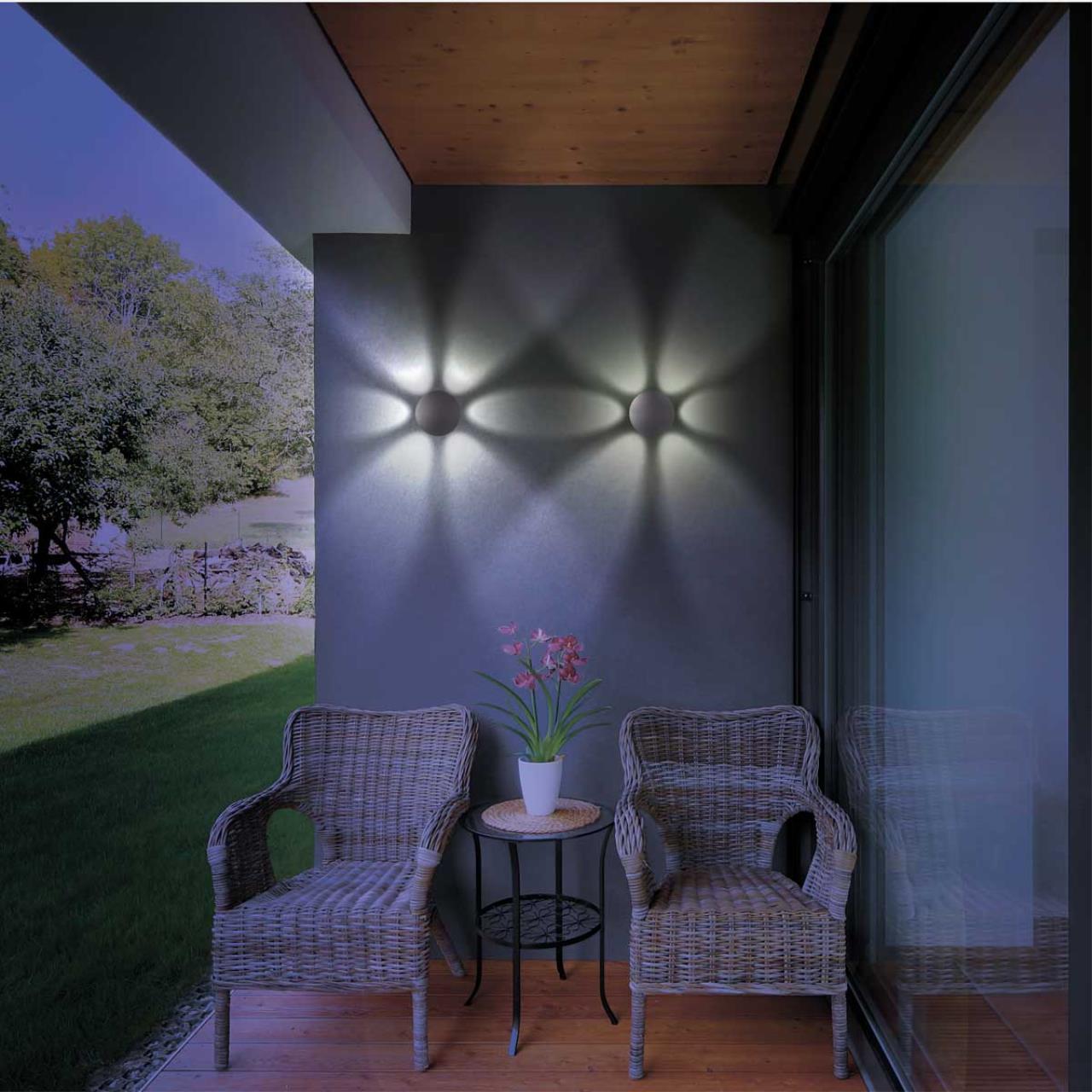 Уличный LED настенный светильник Novotech Calle 358463, 6W LED, 4000K, темно-серый