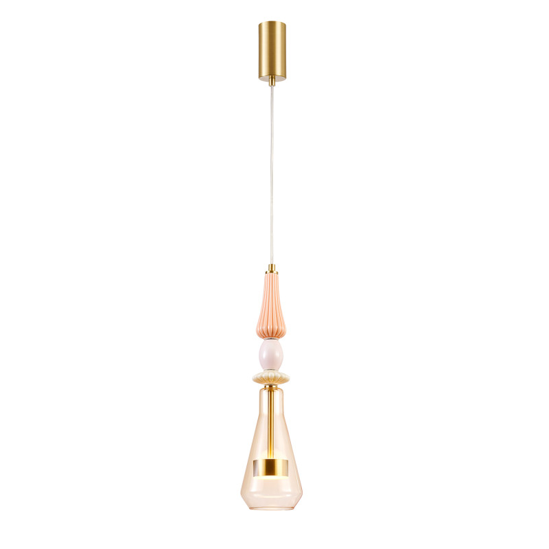Подвесной светильник 12,5*180 см, LED, 9W, 4000К, Favourite Dolci 4464-1P латунный