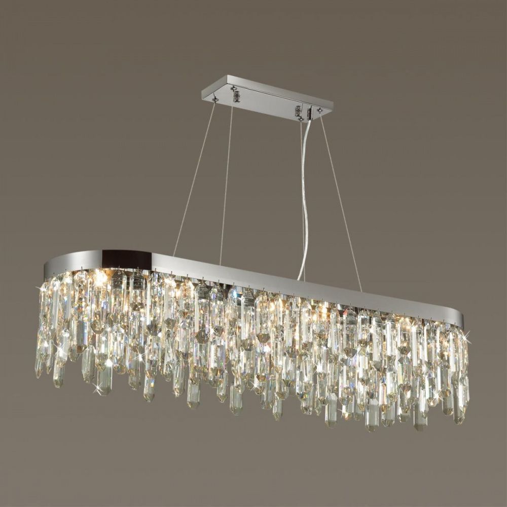 Подвесной светильник 100*28 см Odeon Light Dakisa 4985/12 Хром