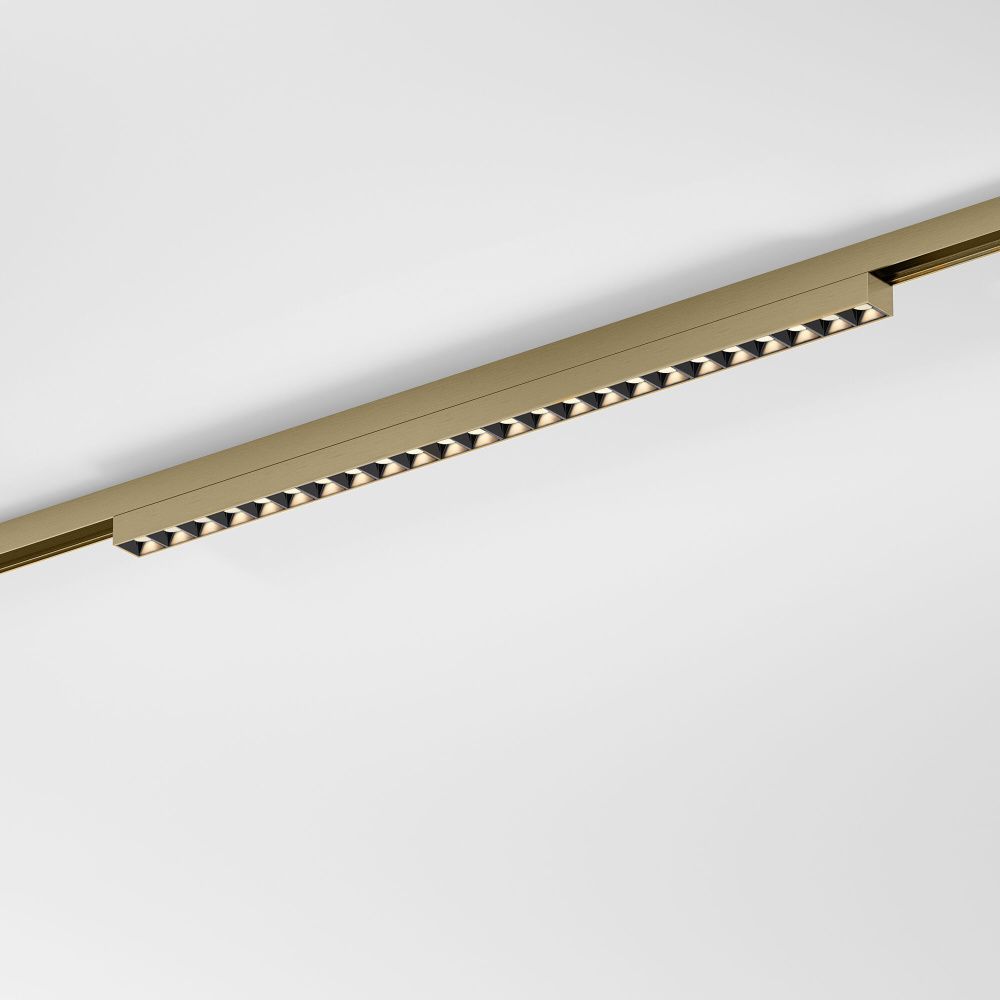 Трековый светильник магнитный 46*2*3 см, LED, 20W, 3000K, Elektrostandard Line Magnetic 85529/01, латунь