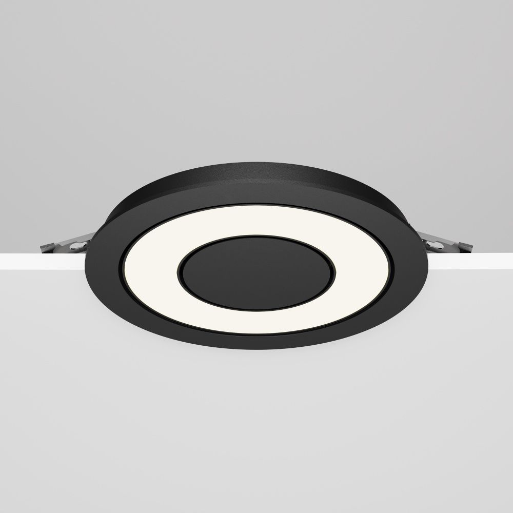 Встраиваемый светильник  DL102-12W4K-B **-3,6 см, *LED*12W, 4000K, Maytoni technical Vector DL102-12W4K-B, Черный