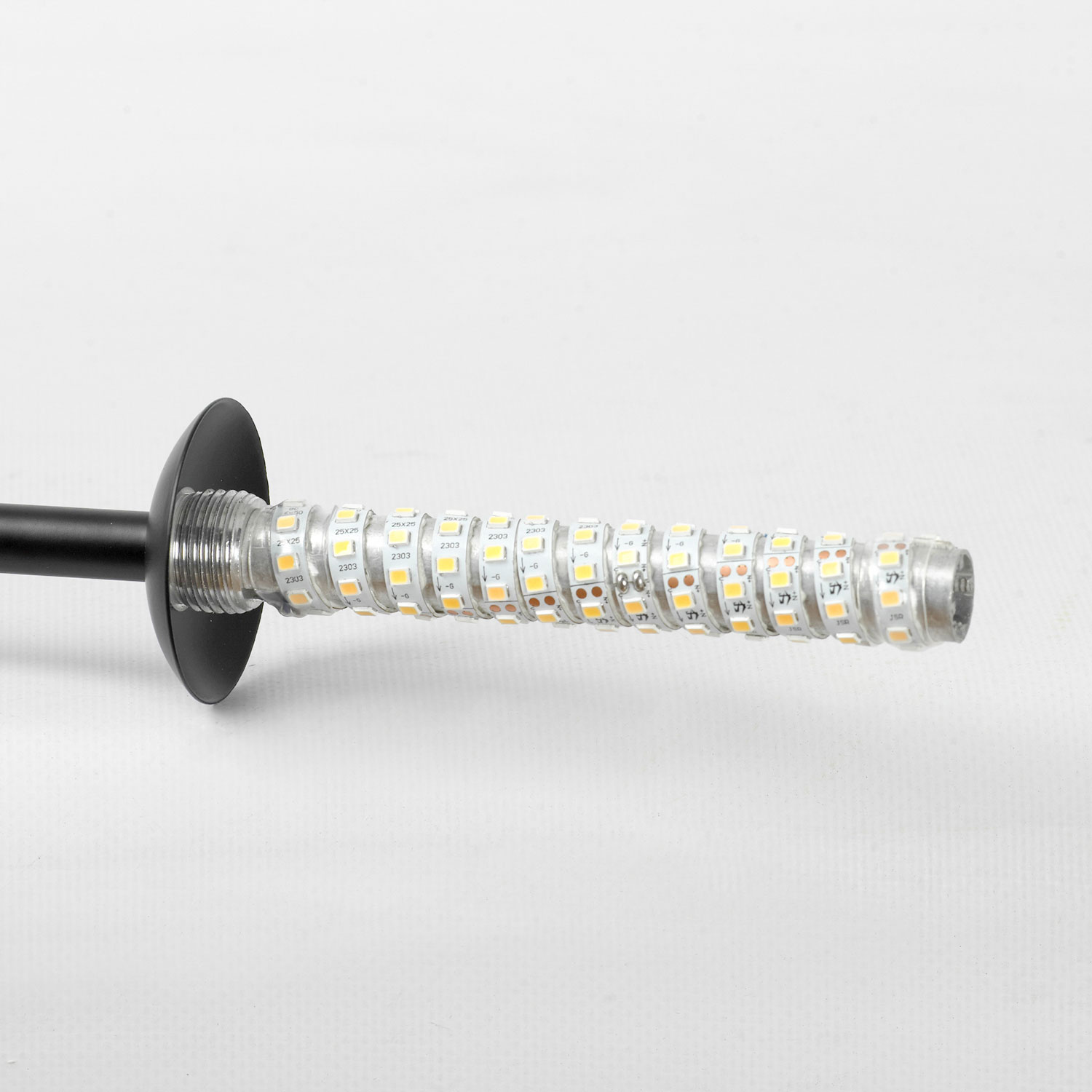 Люстра потолочная 135*15*18/50 см, 2*led*10+8W 4000K Lussole Hart LSP-7207 черный