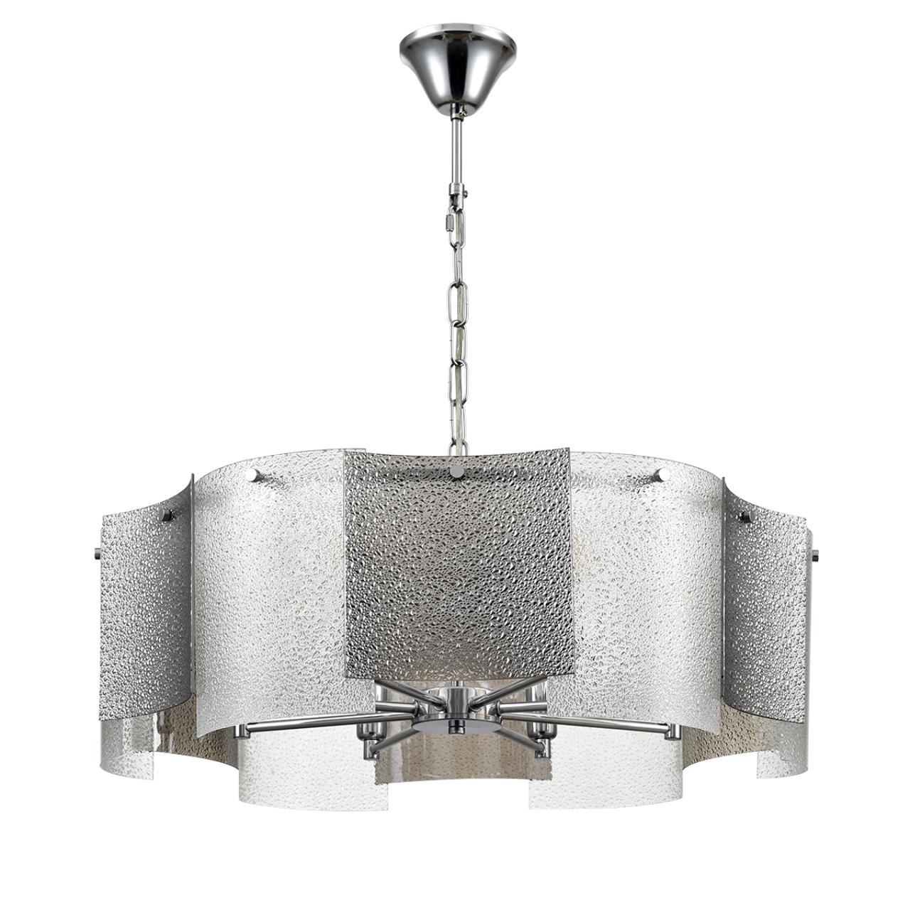 Люстра подвесная 65*68 см, 8*E14 Lumion DANDY 6594/8 хром, серый, прозрачный