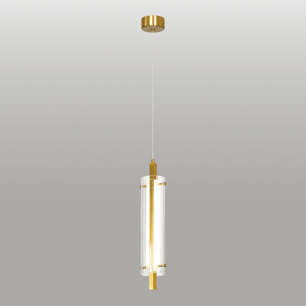 Подвесной светильник *9*50-190 см, 1*LED*6W, 3000K, Lussole Blount LSP-7357, бронзовый
