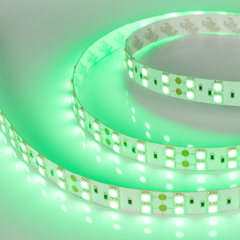 Лента RT 2-5000 24V Green 2x2 (5060, 600 LED, LUX) (Arlight, 28.8 Вт/м, IP20) 011262. Цена указана за 5 метров. Продается кратно 5 метрам.