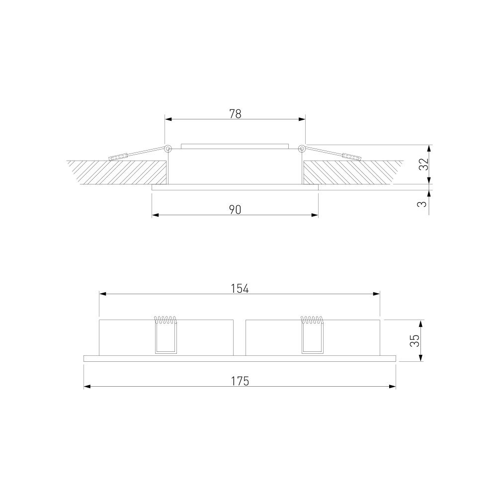 Светильник встраиваемый Tetro 10W 4000K белый IP44 15277/LED Elektrostandard  4690389217920, a071315